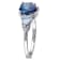 2 1/5 CT TGW London Blue and Sky Blue Topaz and Diamond Accent Ring in
Sterling Silver