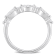 3/5 CT TGW Lab Grown Diamond Semi-Eternity Ring in Platinum Plated
Sterling Silver