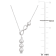 8-9.5 MM Freshwater Cultured Pearl Infinity Lariat Necklace in Sterling Silver