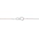 1.3MM White Beaded Chain Necklace in Rose Plated Sterling Silver