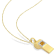 Whistle Charm Diamond Accent Pendant with Chain in Yellow Plated
Sterling Silver