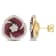 2 CT TGW Ruby and 4/5 CT TW Diamond Stud Earrings in 14K Yellow Gold