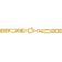 5.5MM Figaro Chain Bracelet in 18K Yellow Gold Over Sterling Silver