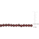 6 CT TGW Garnet Beaded Bracelet with Yellow Plated Sterling Silver Clasp