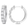 5/8 CT TW Diamond Hoop Earrings in 14K White Gold