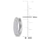 5/8 CT TGW Created Moissanite Multi-Row Hoop Earrings in Sterling Silver