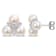 6-6.5MM Freshwater Cultured Pearl and 1/5 CT TGW White Topaz Earring in
Sterling Silver