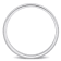 Ladies 2mm Comfort Fit Wedding Band in 14K White Gold