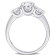 3 CT TW Lab-Grown Diamond 3-Stone Ring in 14K White Gold