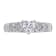 3/5 CT TGW Created White Sapphire and Diamond Accent Vintage Ring in
Sterling Silver