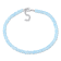 11 CT TGW Sky Blue Topaz Beaded Bracelet with Sterling Silver Clasp