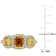 1 3/4 CTW Citrine, Madeira Citrine and 1/3 CT TW Diamond Ring in Yellow
Plated Sterling Silver
