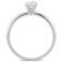 1/2 CT TW Lab-Grown Diamond Solitaire Ring in 14K White Gold