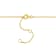 3/4 CT TGW Peridot Bead Bar Bracelet in Yellow Plated Sterling Silver