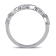 Diamond Heart Ring in Sterling Silver