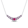 1 7/8 CT TGW Created Ruby and Created White Sapphire Heart Necklace in
Sterling Silver