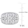 3 3/8 CT TGW Lab Grown Diamond Wide Band Ring in 14K White Gold