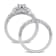 1/5 CT TW Diamond Vintage Bridal Set in Sterling Silver