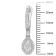 1 3/8 CT DEW Created Moissanite Teardrop Halo Drop Earrings in Sterling Silver
