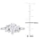 1 3/8 CT TGW Lab Grown Diamond Engagement Ring in 14K White Gold