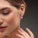 2 2/5 CT TGW Created White Sapphire Halo Heart Earrings in Sterling Silver