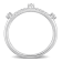 1/7 CT TGW Lab Grown Diamond Anniversary Style Band Ring in Platinum
Plated Sterling Silver