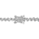 1/2 CT TW Diamond S-Shape Tennis Bracelet in Sterling Silver