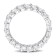 4 1/5 CT DEW Created Moissanite Eternity Band in Sterling Silver