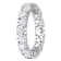 3 3/8 CT DEW  Created Moissanite Heart Eternity Ring in Sterling Silver