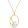 9.5-10MM Cultured Freshwater Pearl Pendant with Chain in 18K Yellow Gold
Plated in Sterling Silver