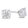 2 CT TW Lab-Grown Daimond Stud Earrings in Platinum (IGI Certified)