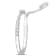 1/4 CT TW Diamond Semi-Eternity Open Twist Ring in 14K White Gold