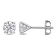 1 CT TW Lab-Grown Diamond Martini Style Stud Earrings in Platinum (IGI Certified)