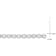 10 4/5ctw Lab-Grown Diamond Necklace Necklace in 14K White Gold