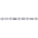 13 4/5 CT TGW Baguette & Round Created White Sapphire Bracelet in
Sterling Silver