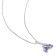 4/5 CT TGW Tanzanite and Diamond Accent Double Heart Pendant with Chain
in Sterling Silver