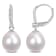 10-11MM South Sea Cultured Pearl and 1/8 CT TW Diamond Earrings in 14K
White Gold