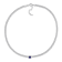 1 1/4 CT TGW Oval Created Blue Sapphire Curb Link Chain Necklace in
Sterling Silver