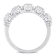 1 5/5 CTW White Topaz Anniversary Style Band Ring in Sterling Silver