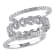 1/8 CT TW Diamond Heart Link Bridal Set in Sterling Silver