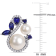 Freshwater Pearl, 1 1/10 CT TGW Created Sapphire, 1/3 CT TW Diamond
Earrings in 10K White Gold