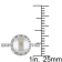 8-8.5MM Freshwater Cultured Pearl and 1/10 CT TW Diamond Halo Ring in
Sterling Silver