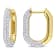 1 1/5 CT TW Diamond Hoop Earrings in 14K Yellow Gold