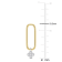 1/3 CT TW Diamond Dangle Earrings in 14K 2-Tone Gold