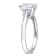 1-3/4 CT DEW Created Moissanite Solitaire Engagement Ring in 14K White Gold