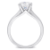 2 CT DEW Moissanite Solitaire Engagement Ring in 10K White Gold