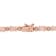 9 CT TGW Simulated Morganite and Diamond Accent Tennis Bracelet in Rose
Rhodium Over Sterling Silver