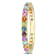 1 CT TGW Multi-Color Gemstone Eternity Ring in 10K Yellow Gold