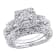 1/5 CT TW Diamond Vintage Bridal Set in Sterling Silver