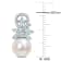 Freshwater Cultured Pearl, 1 1/5 CT TGW Aquamarine, 1/8 CT TW Diamond
Earrings in 14K White Gold